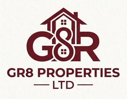 GR8 Properties Ltd Maroon Logo
